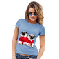 Christmas Pugs Santa Women's T-Shirt 