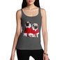 Christmas Pugs Santa Women's Tank Top