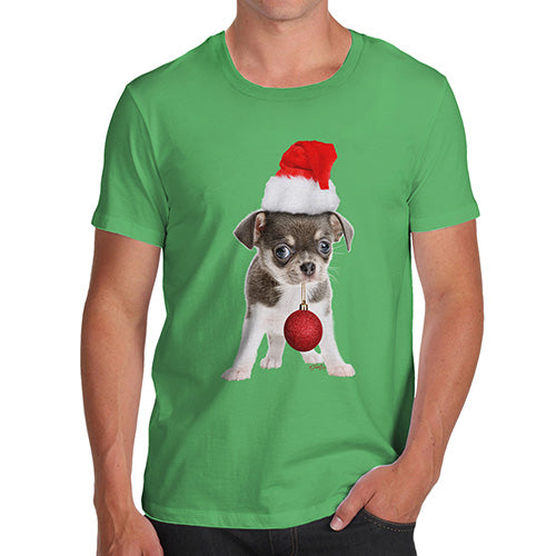 Christmas Bauble Puppy Men's T-Shirt