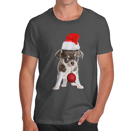 Christmas Bauble Puppy Men's T-Shirt