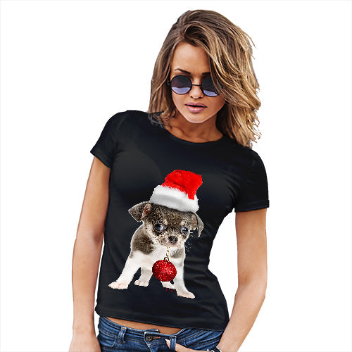 Christmas Bauble Puppy Women's T-Shirt 