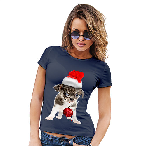 Christmas Bauble Puppy Women's T-Shirt 