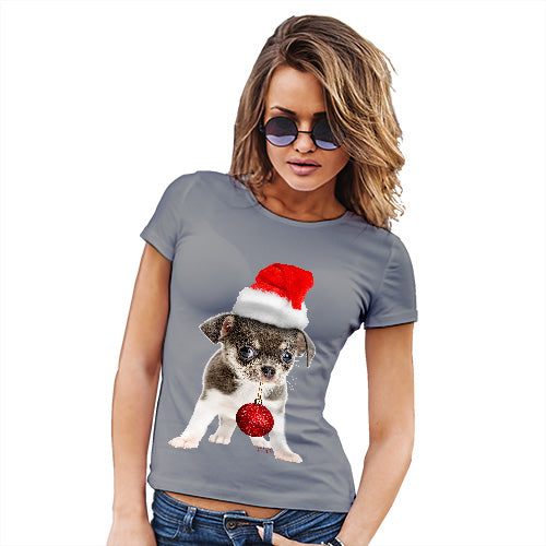 Christmas Bauble Puppy Women's T-Shirt 