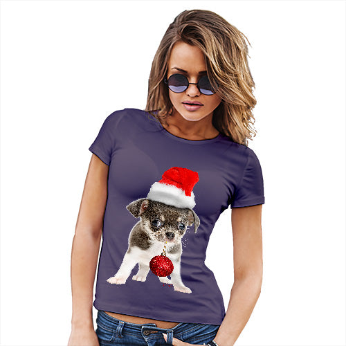 Christmas Bauble Puppy Women's T-Shirt 