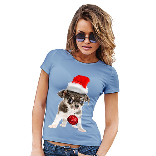 Christmas Bauble Puppy Women's T-Shirt 