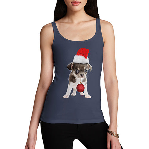 Christmas Bauble Puppy Women's Tank Top