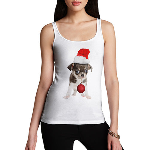 Christmas Bauble Puppy Women's Tank Top