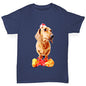 Santa Hat Doxie Dachshund Boy's T-Shirt