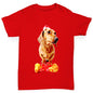 Santa Hat Doxie Dachshund Boy's T-Shirt