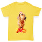 Santa Hat Doxie Dachshund Boy's T-Shirt