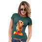 Santa Hat Doxie Dachshund Women's T-Shirt 