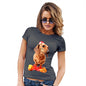 Santa Hat Doxie Dachshund Women's T-Shirt 