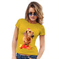 Santa Hat Doxie Dachshund Women's T-Shirt 