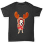 Christmas Reindeer Chihuahua Boy's T-Shirt