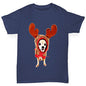 Christmas Reindeer Chihuahua Boy's T-Shirt