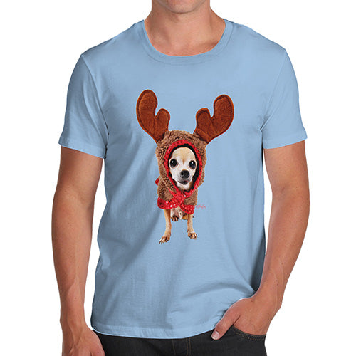 Christmas Reindeer Chihuahua Men's T-Shirt