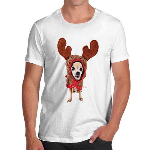 Christmas Reindeer Chihuahua Men's T-Shirt