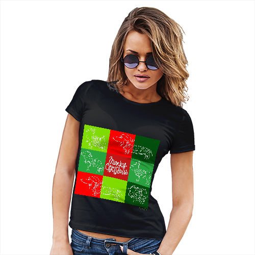 Merry Christmas Dogs Women's T-Shirt 