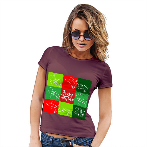 Merry Christmas Dogs Women's T-Shirt 