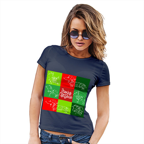 Merry Christmas Dogs Women's T-Shirt 