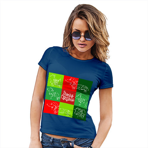 Merry Christmas Dogs Women's T-Shirt 