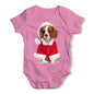 Christmas King Charles Spaniel Baby Grow Bodysuit