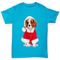 Christmas King Charles Spaniel Boy's T-Shirt