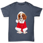 Christmas King Charles Spaniel Boy's T-Shirt