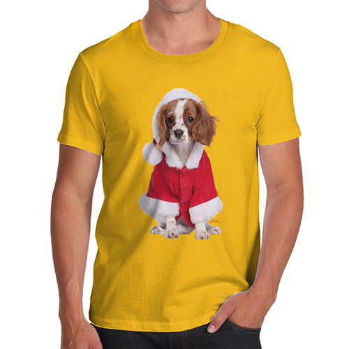 Christmas King Charles Spaniel Men's T-Shirt