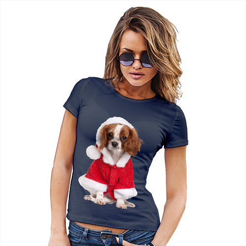 Christmas King Charles Spaniel Women's T-Shirt 