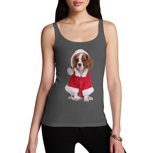 Christmas King Charles Spaniel Women's Tank Top