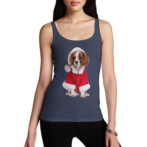 Christmas King Charles Spaniel Women's Tank Top