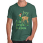 Fa La Llama Funny Christmas Personalised Men's T-Shirt