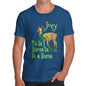 Fa La Llama Funny Christmas Personalised Men's T-Shirt