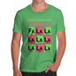 Periodic Table Fa La La Christmas Geek Personalised  Men's T-Shirt