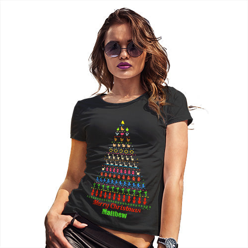 Twelve Days of Christmas Personalised Women's T-Shirt 