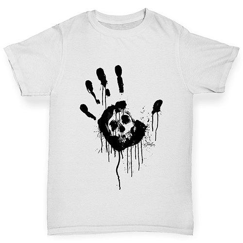 Skull Handprint Boy's T-Shirt