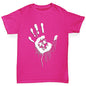 Skull Handprint Girl's T-Shirt 