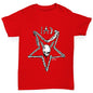 Skulls Pentagram Girl's T-Shirt 