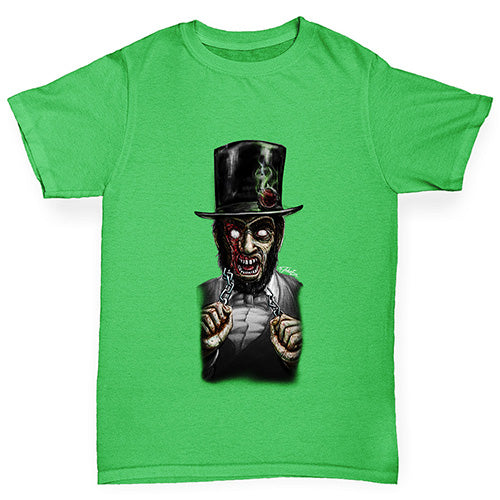 Zombie Abe Lincoln Boy's T-Shirt