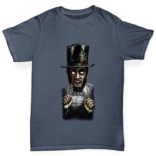 Zombie Abe Lincoln Boy's T-Shirt