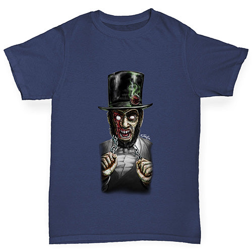 Zombie Abe Lincoln Boy's T-Shirt