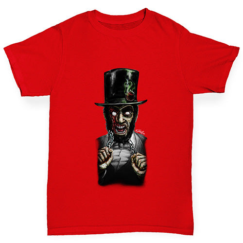 Zombie Abe Lincoln Boy's T-Shirt