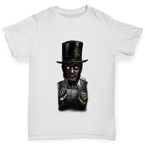 Zombie Abe Lincoln Boy's T-Shirt