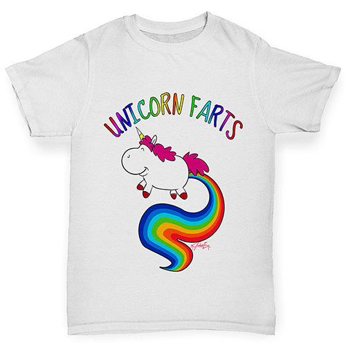 Rainbow Unicorn Farts Uni-Farts Boy's T-Shirt