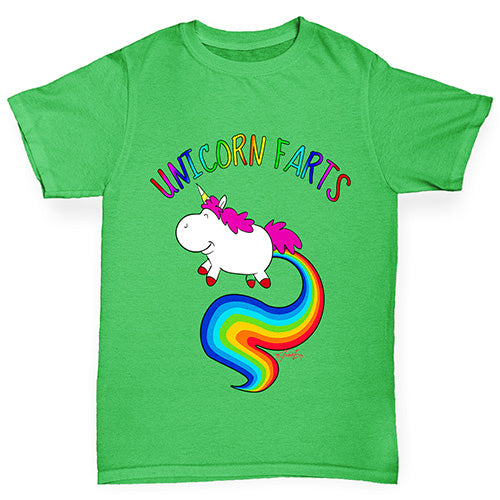 Rainbow Unicorn Farts Uni-Farts Girl's T-Shirt 