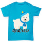 Personalised Cartoon Polar Bear Boy's T-Shirt