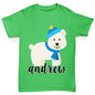 Personalised Cartoon Polar Bear Boy's T-Shirt