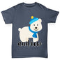 Personalised Cartoon Polar Bear Boy's T-Shirt