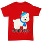 Personalised Cartoon Polar Bear Boy's T-Shirt